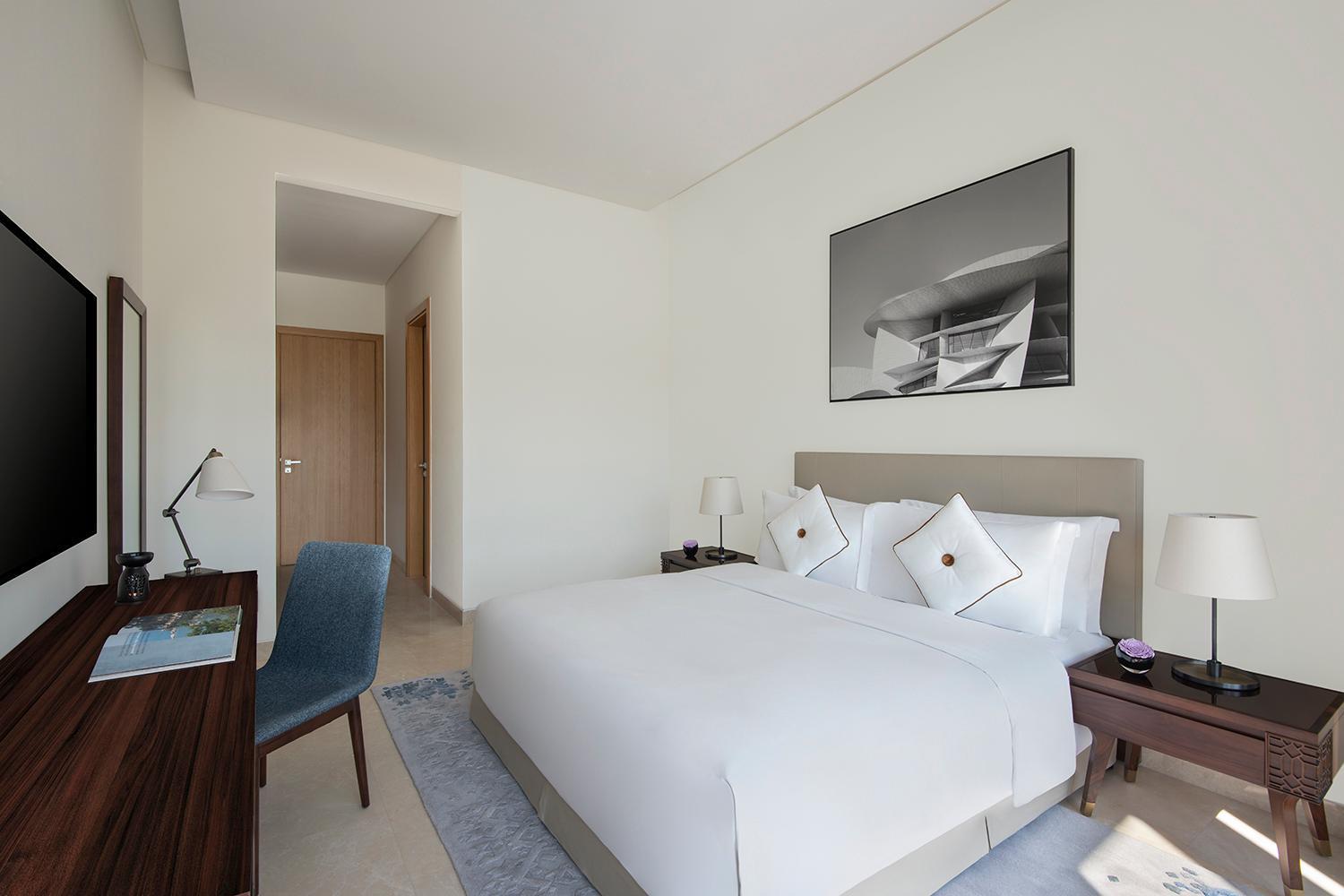 Banyan Tree Doha At La Cigale Mushaireb Habitación foto A bedroom at the hotel